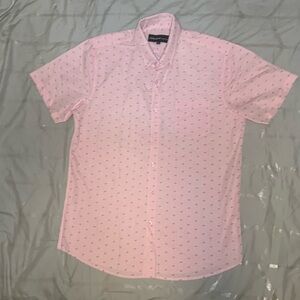 MOLOKAI SURF CO Men's Pink Casual Button Down Shirt